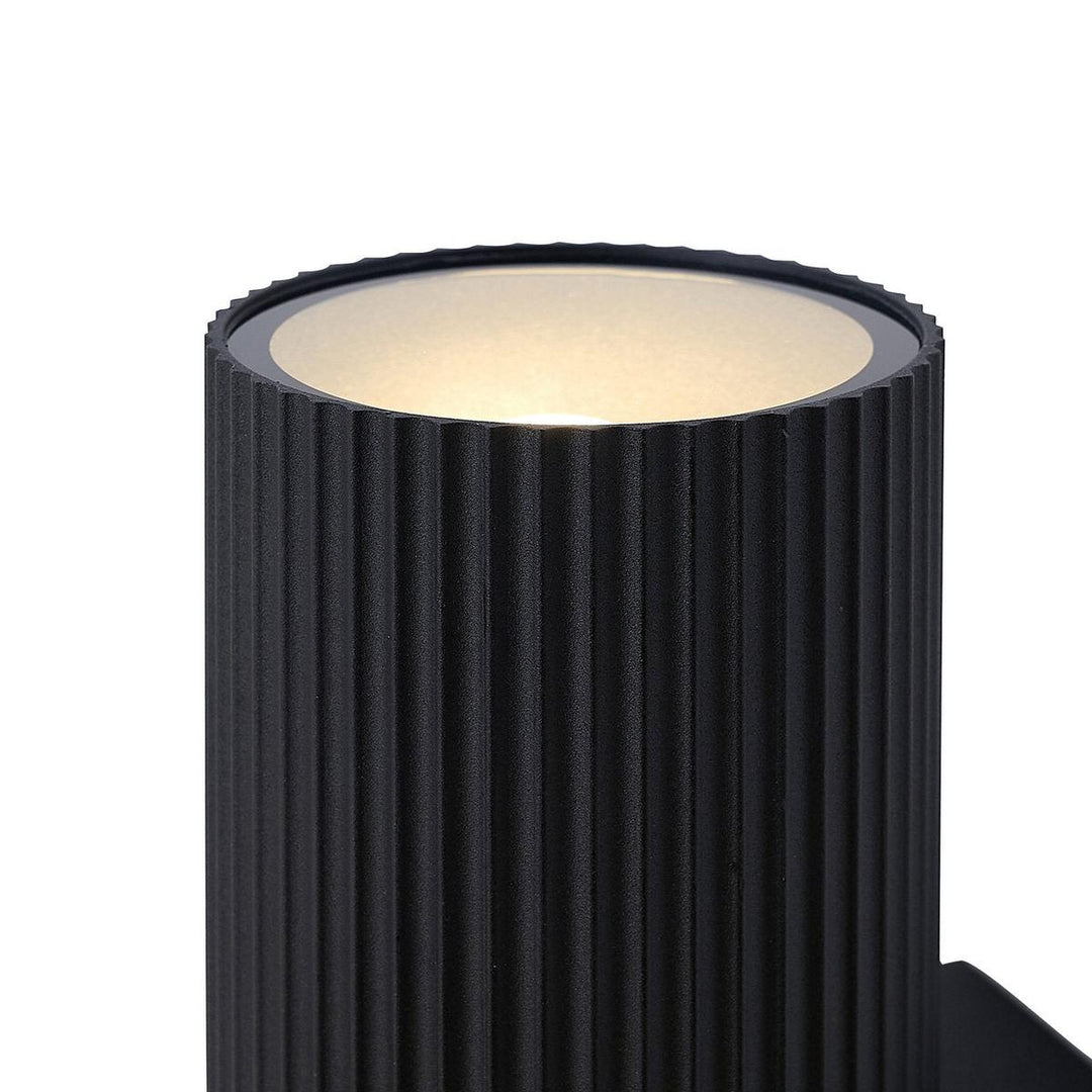 Kyklop Maxi vegglampe utendørs opp/ned IP54 GU10-Utebelysning vegg opp og ned-Nordlux-Svart-2618231003-Lightup.no