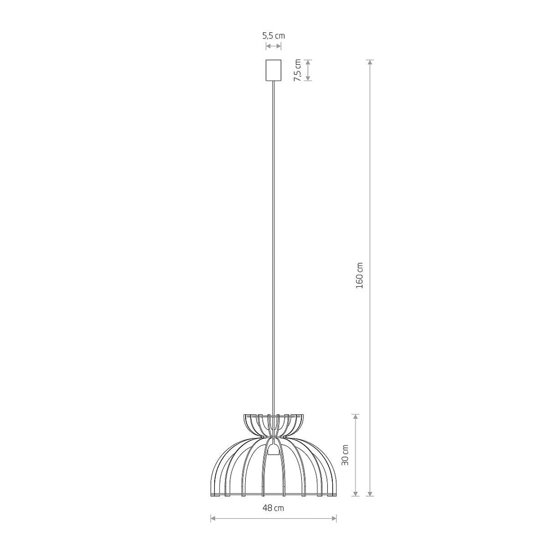 Kymi takpendel 48 cm-Takpendler-Nowodvorski-Natur-N-10572-Lightup.no
