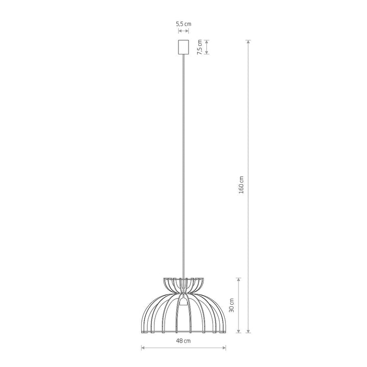Kymi takpendel 48 cm-Takpendler-Nowodvorski-Natur-N-10572-Lightup.no