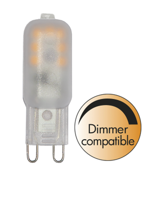 LED Pære G9 Dimbar 1,5watt-LED-pærer G9 sokkel-Ms - belysning-Frostet-344-07-03-Lightup.no