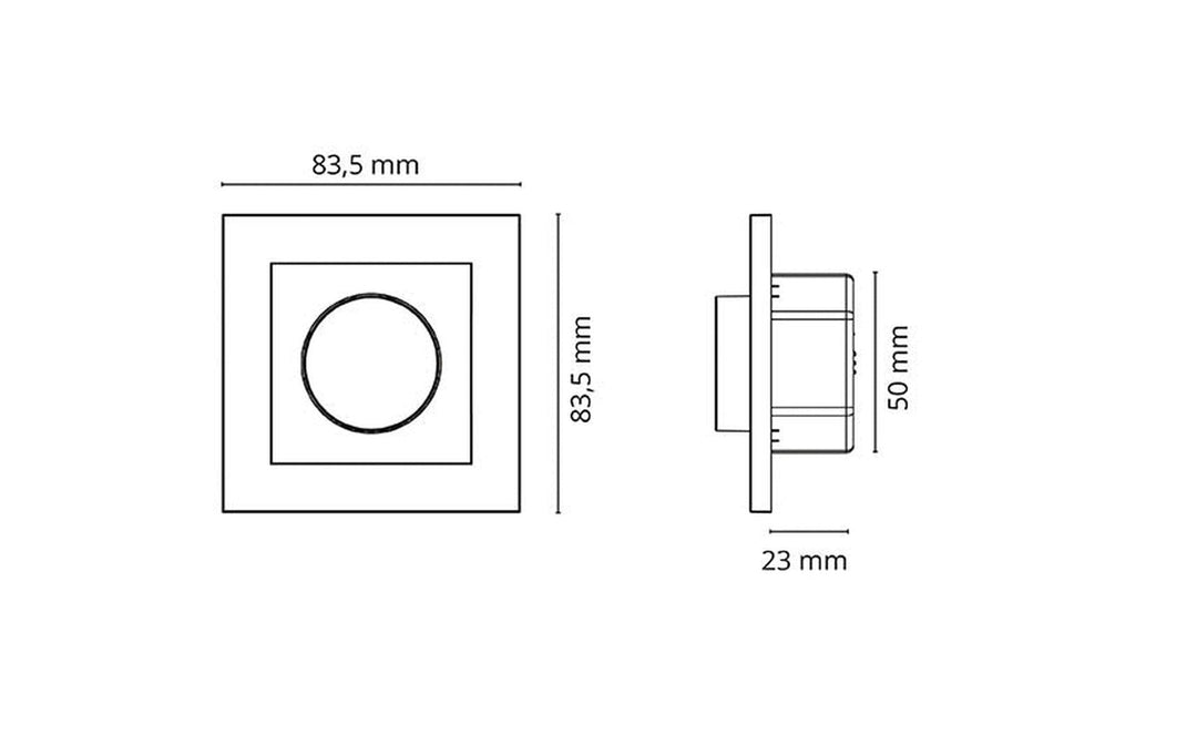 LED dimmer 350 SG-Elektro dimmere-Sg Armaturen As-Svart-1431108-Lightup.no
