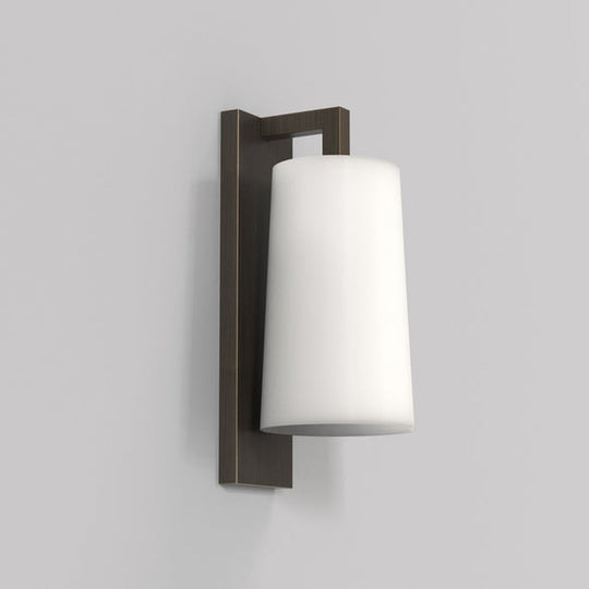 Lago 280 vegglampe IP44 - Bronse/Opal glass skjerm-Baderomsbelysning vegglamper-Astro Lighting-Bronse-Asg__1297007+5019001-Lightup.no