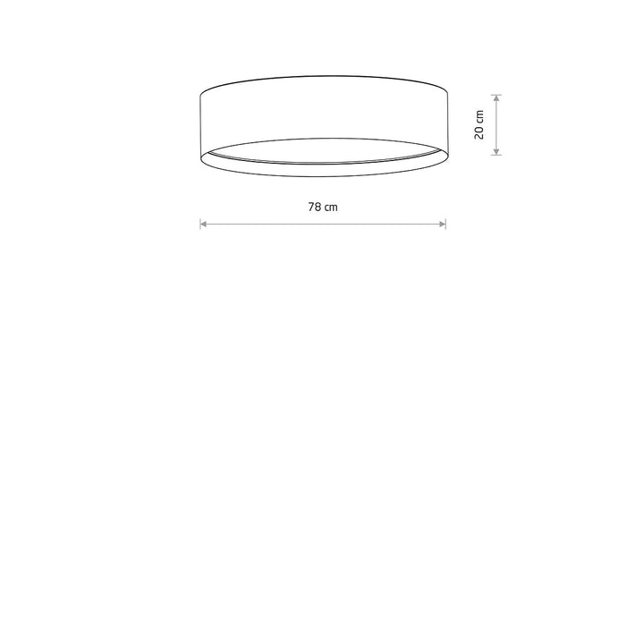 Lago taklampe 78 cm-Taklamper-Nowodvorski-Beige-N-11672-Lightup.no