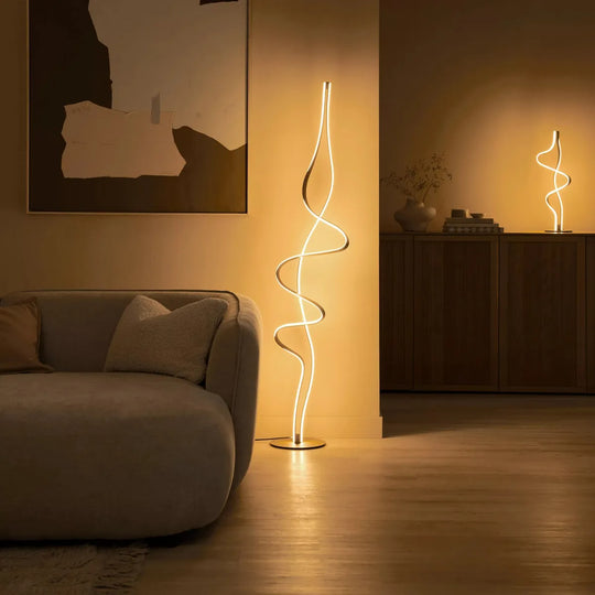 Lambada gulvlampe 38W 2700 Kelvin - Dimbar-Gulvlamper-Lucide-Champagne-LC52701/38/05-Lightup.no