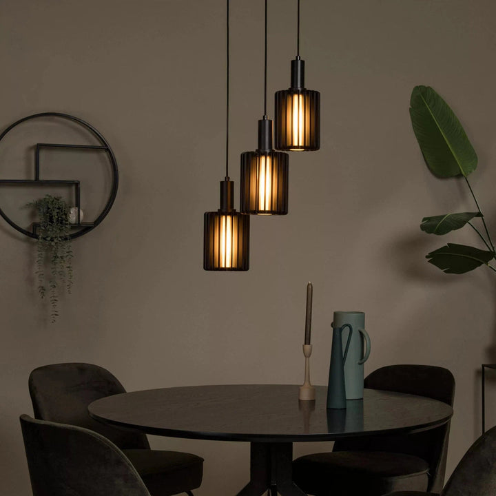 Lambers takpendel 3-lys-Takpendler-Lucide-Svart-LC45410/13/30-Lightup.no