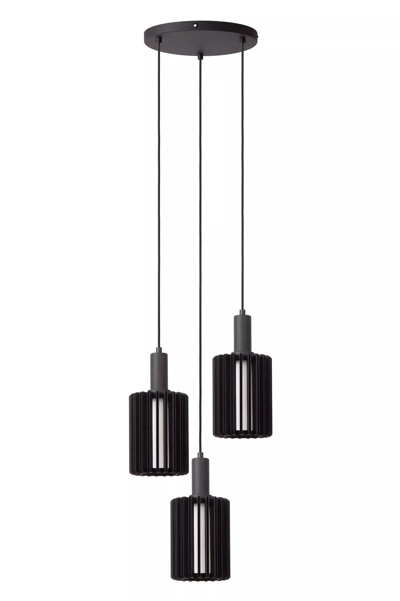 Lambers takpendel 3-lys-Takpendler-Lucide-Svart-LC45410/13/30-Lightup.no