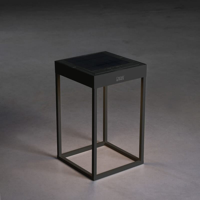 Lanterne Dimbar LED USB og Solcelle - Svart-Utebelysning Hagebelysning-Konstsmide-7815-750-Lightup.no