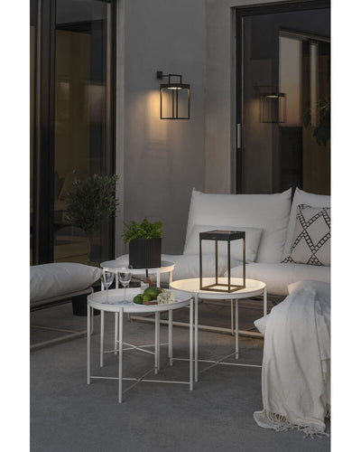 Lanterne Dimbar LED USB og Solcelle - Svart-Utebelysning Hagebelysning-Konstsmide-7815-750-Lightup.no