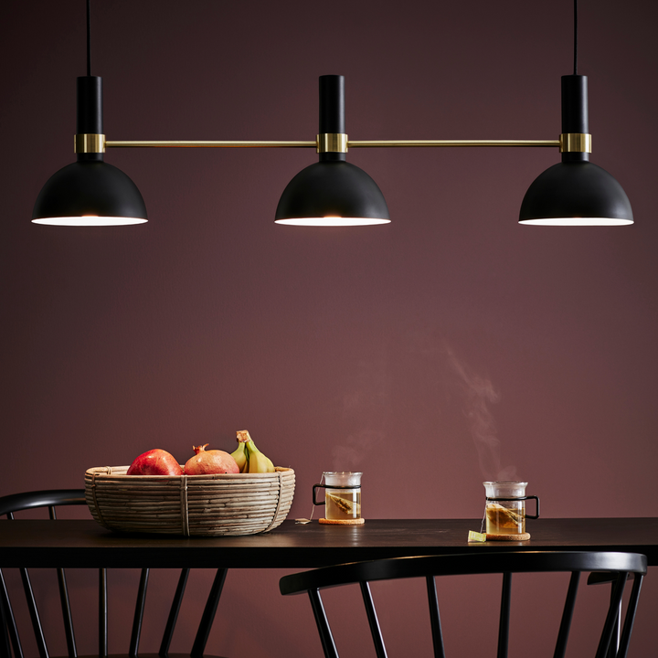 Larry takpendel - Svart/Børstet messing - Svart / Messing-Takpendler-Marksløjd-Svart / Messing-Mrk-106971-Lightup.no