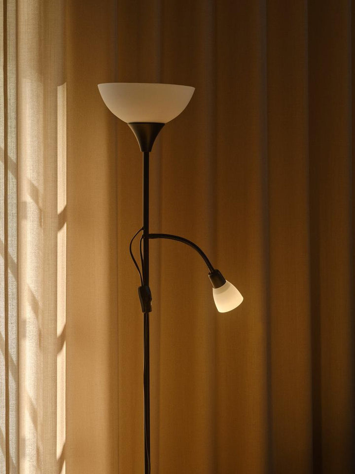 Lauria gulvlampe-Gulvlamper-Nordlux-Svart / Hvit-2512554003-Lightup.no