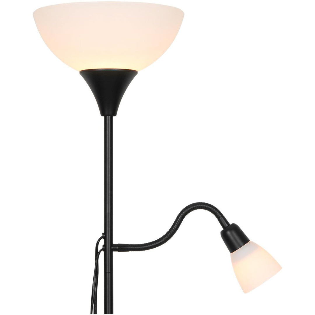 Lauria gulvlampe-Gulvlamper-Nordlux-Svart / Hvit-2512554003-Lightup.no