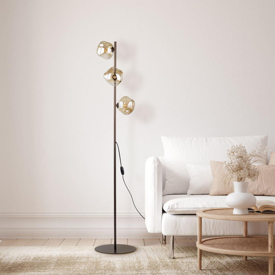 Lava gulvlampe 3-lys-Gulvlamper-TK Lighting-Brun-TK-16150-Lightup.no