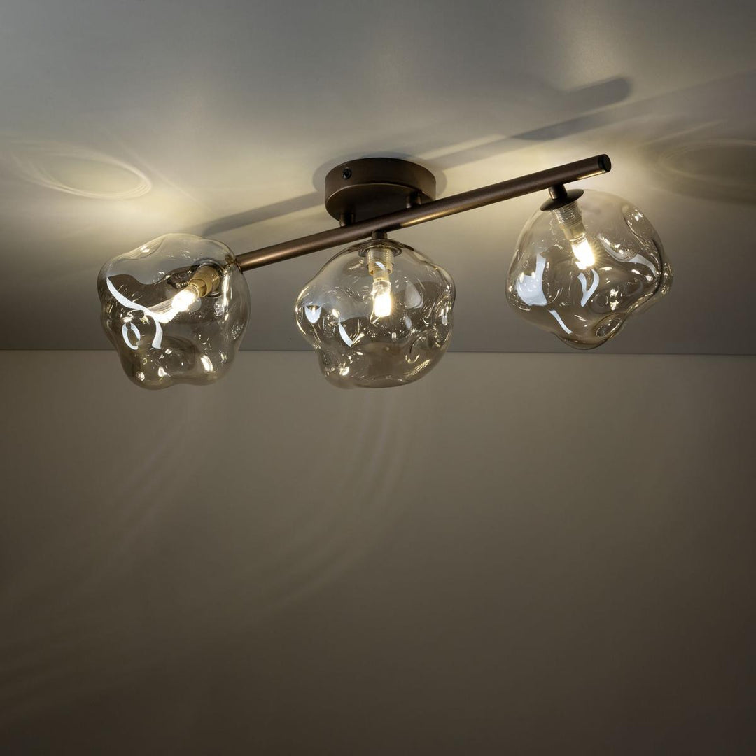 Lava taklampe 3-lys-Taklamper-TK Lighting-Brun-TK-11035-Lightup.no