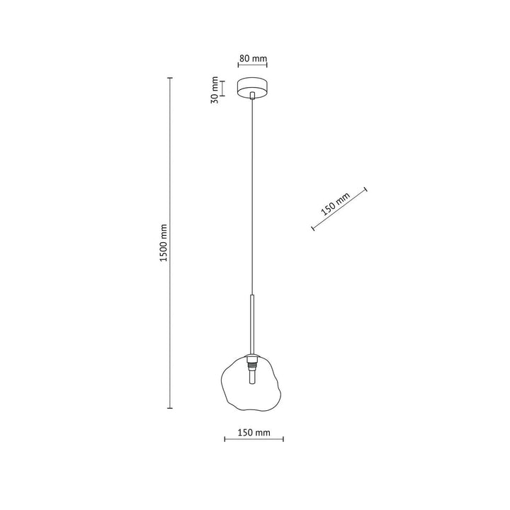 Lava takpendel 1-lys-Takpendler-TK Lighting-Brun-TK-11025-Lightup.no