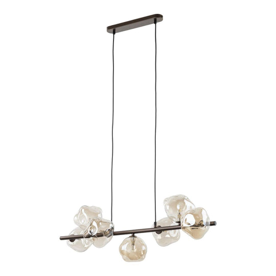 Lava takpendel 7-lys 90 cm-Takpendler-TK Lighting-Brun-TK-11033-Lightup.no