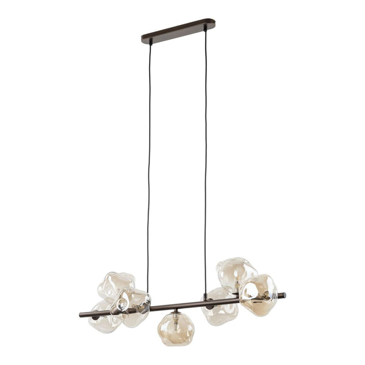 Lava takpendel 7-lys 90 cm-Takpendler-TK Lighting-Brun-TK-11033-Lightup.no
