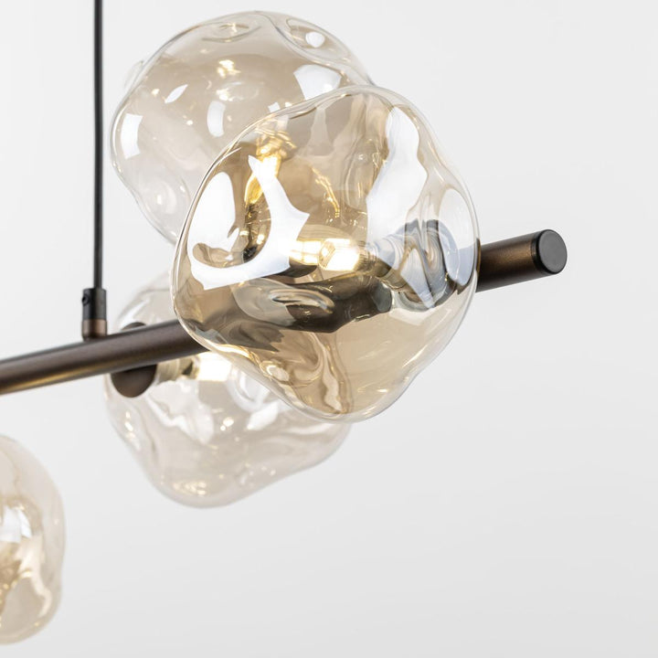 Lava takpendel 7-lys 90 cm-Takpendler-TK Lighting-Brun-TK-11033-Lightup.no