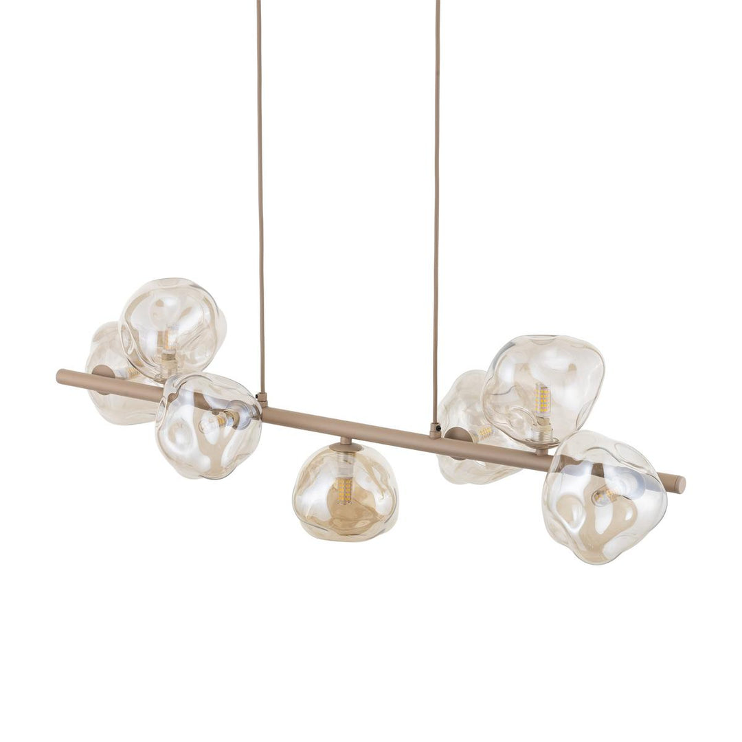 Lava takpendel 7-lys 90 cm-Takpendler-TK Lighting-Brun-TK-11033-Lightup.no