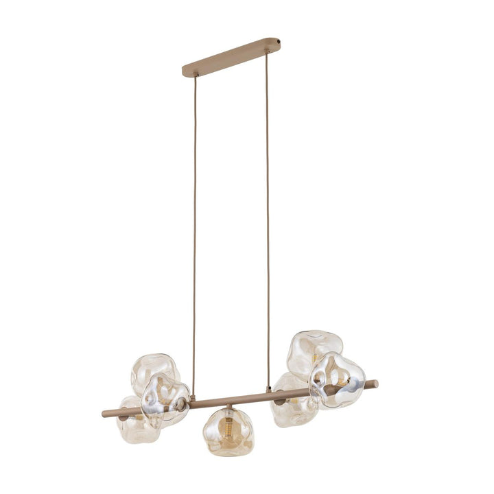 Lava takpendel 7-lys 90 cm-Takpendler-TK Lighting-Beige-TK-11109-Lightup.no