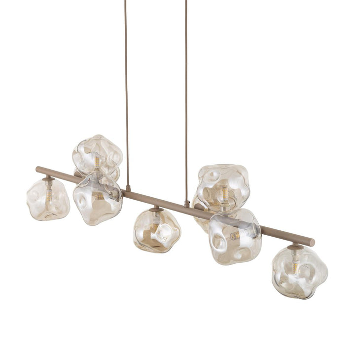 Lava takpendel 9-lys 116 cm-Takpendler-TK Lighting-Brun-TK-11037-Lightup.no