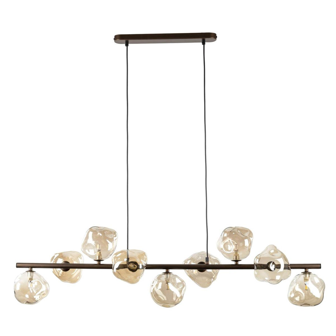 Lava takpendel 9-lys 116 cm-Takpendler-TK Lighting-Brun-TK-11037-Lightup.no