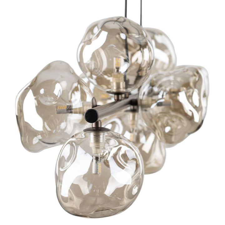 Lava takpendel 9-lys 116 cm-Takpendler-TK Lighting-Brun-TK-11037-Lightup.no
