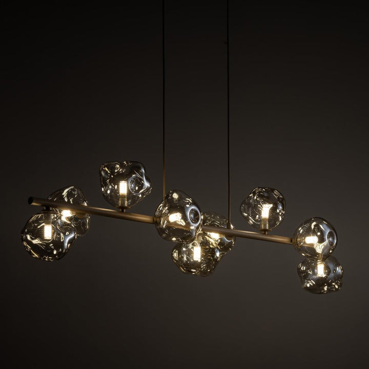 Lava takpendel 9-lys 116 cm-Takpendler-TK Lighting-Brun-TK-11037-Lightup.no