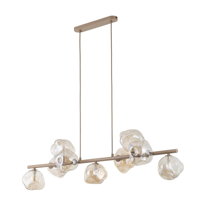 Lava takpendel 9-lys 116 cm-Takpendler-TK Lighting-Beige-TK-11110-Lightup.no