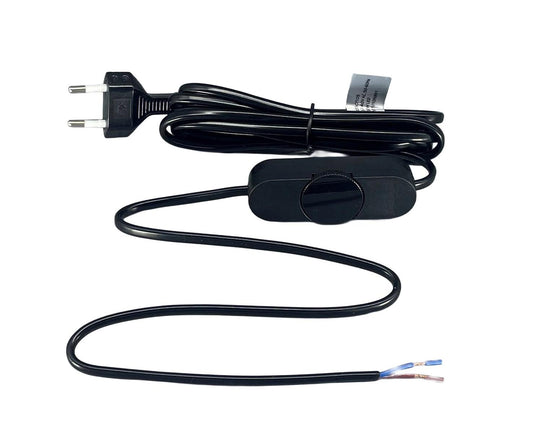 Ledningsdimmer 2,5 meter med støpsel-Elektro tilbehør lamper-NorDesign-Svart-440520105-Lightup.no