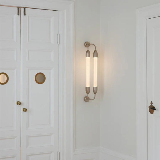 Lemon Squeeze kort dobbel vegglampe-Vegglamper-Umage-Krom-2624-Lightup.no