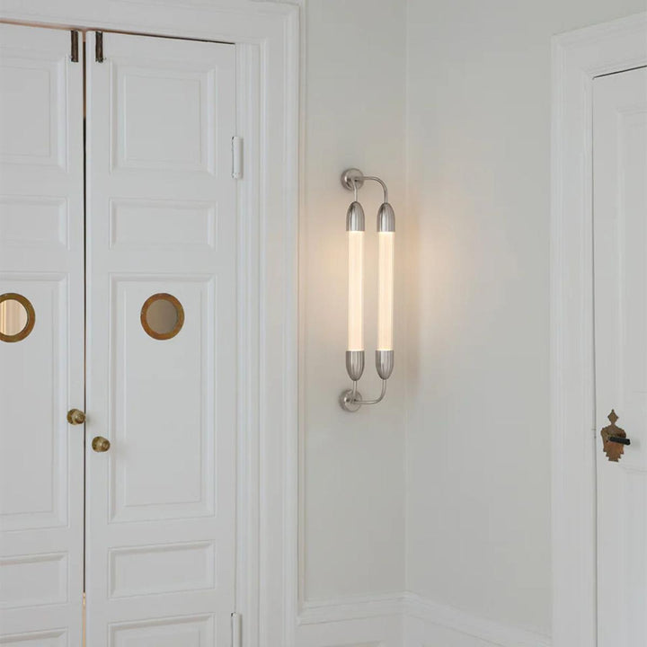 Lemon Squeeze kort dobbel vegglampe-Vegglamper-Umage-Krom-2624-Lightup.no