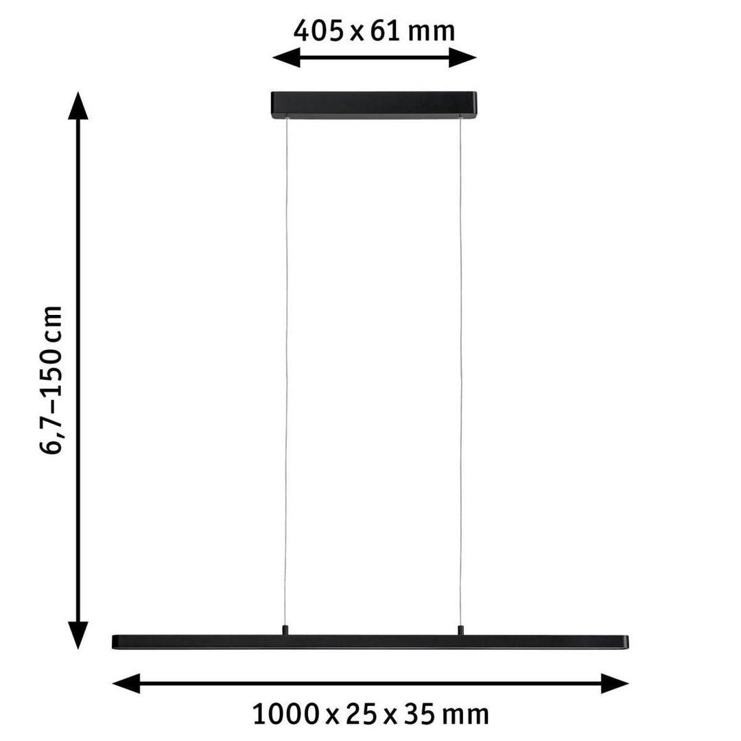 Lento takpendel 100 cm 42W 2700 Kelvin - Dimbar-Takpendler-Paulmann-Hvit-Pl-79901-Lightup.no