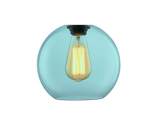 Less glasskuppel 20 cm-oppheng og tilbehør-NorDesign-Blå-361302014-Lightup.no