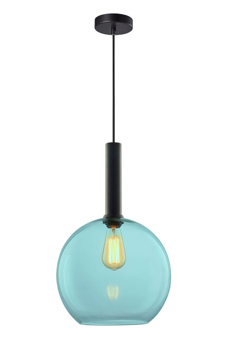 Less rondell takpendel 1 lys - Large-Takpendler-NorDesign-Svart / Klar-691150500+371303005+361303013-Lightup.no