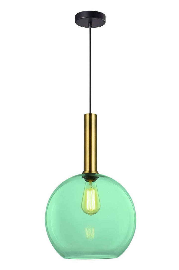 Less rondell takpendel 1 lys - Large-Takpendler-NorDesign-Svart / Klar-691150500+371303005+361303013-Lightup.no