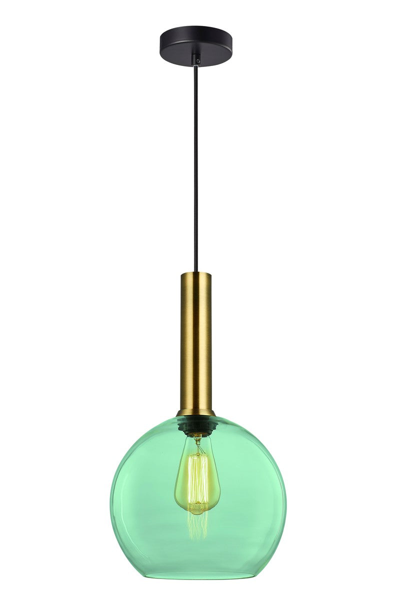 Less rondell takpendel 1 lys - Medium-Takpendler-NorDesign-Svart / Klar-691150500+371303005+361302513-Lightup.no