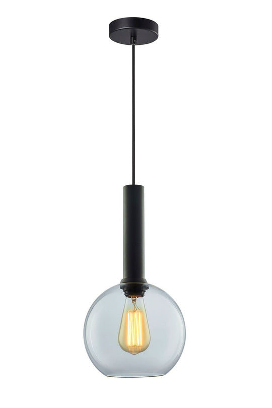 Less rondell takpendel 1 lys - Small-Takpendler-NorDesign-Svart / Klar-691150500+371303005+361302013-Lightup.no