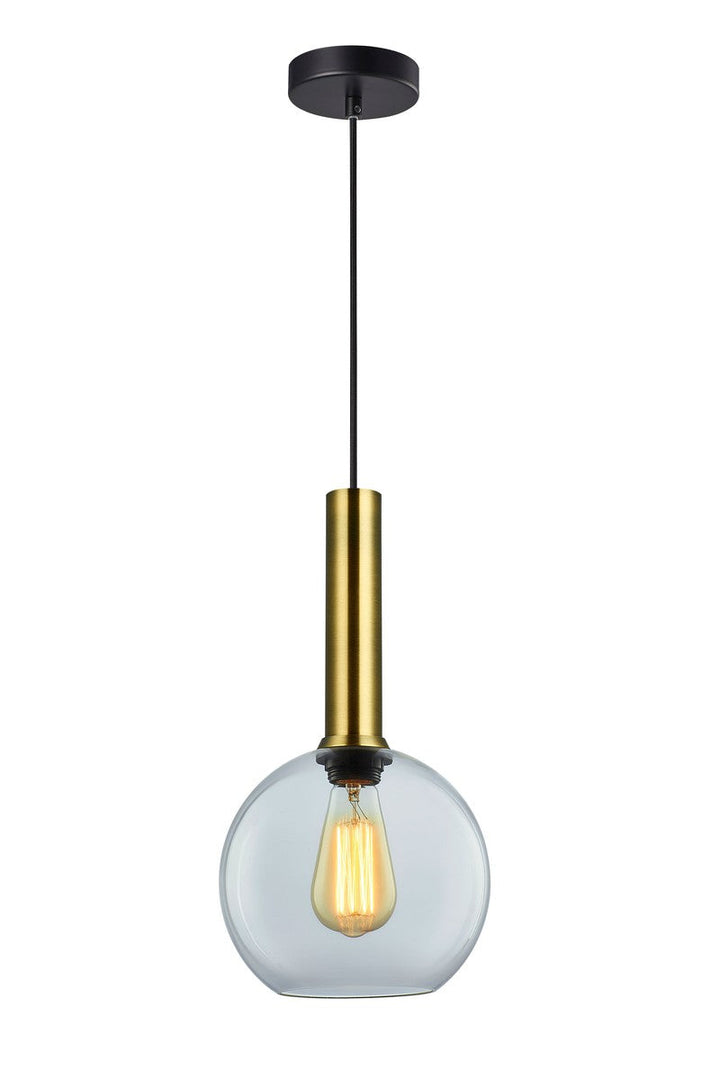 Less rondell takpendel 1 lys - Small-Takpendler-NorDesign-Svart / Klar-691150500+371303005+361302013-Lightup.no