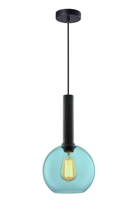 Less rondell takpendel 1 lys - Small-Takpendler-NorDesign-Svart / Blå-691150500+371303005+361302014-Lightup.no