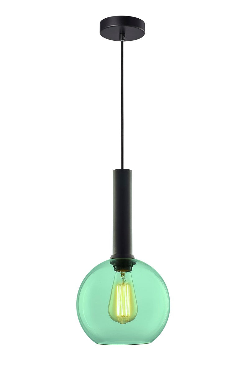 Less rondell takpendel 1 lys - Small-Takpendler-NorDesign-Svart / Grønn-691150500+371303005+361302031-Lightup.no
