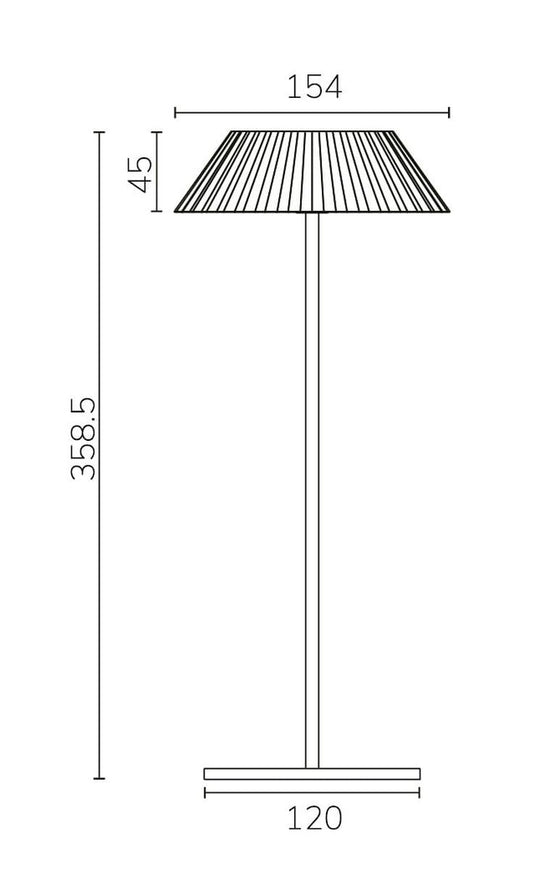 Lexa oppladbar bordlampe 2,2W 2200 Kelvin-Bordlamper-NorDesign-Varm grå-171170120-Lightup.no