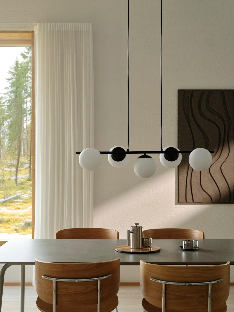 Lilly takpendel 5-lys-Takpendler-Nordlux-Svart-2612623003-Lightup.no