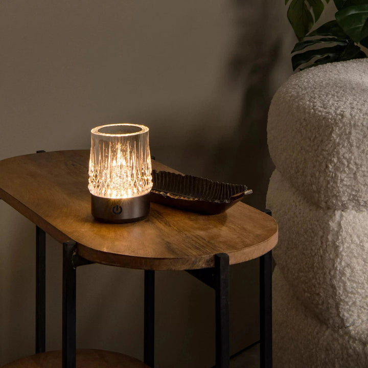 Lily oppladbar bordlampe 3W 2700/3000 Kelvin 3-pakning - Dimbar-Bordlamper-Lucide-Gullfarget-LC46520/03/02-Lightup.no