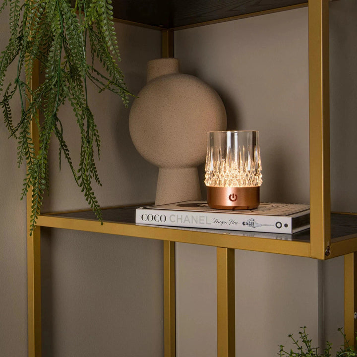 Lily oppladbar bordlampe 3W 2700/3000 Kelvin 3-pakning - Dimbar-Bordlamper-Lucide-Gullfarget-LC46520/03/02-Lightup.no