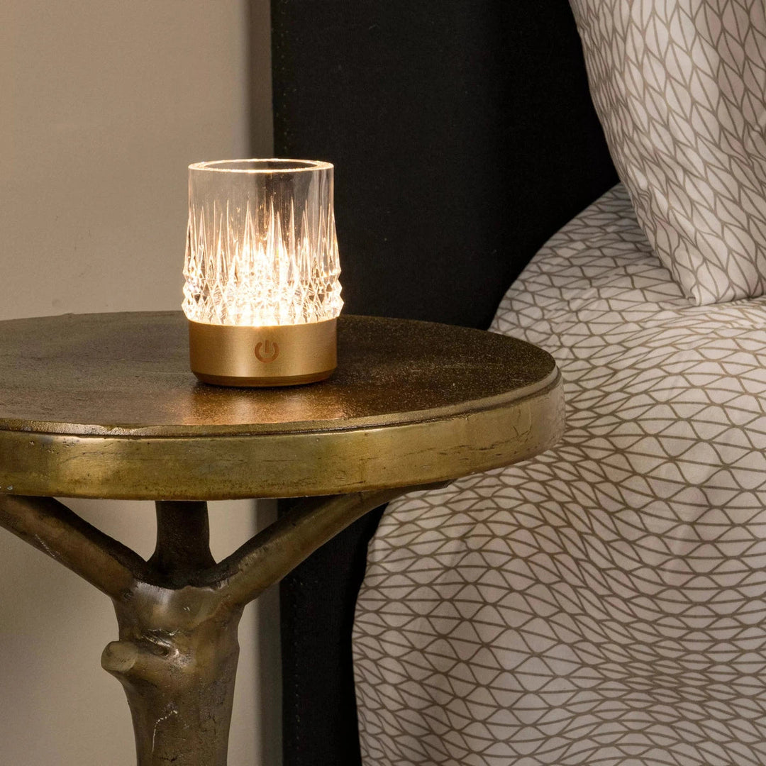 Lily oppladbar bordlampe 3W 2700/3000 Kelvin 3-pakning - Dimbar-Bordlamper-Lucide-Gullfarget-LC46520/03/02-Lightup.no