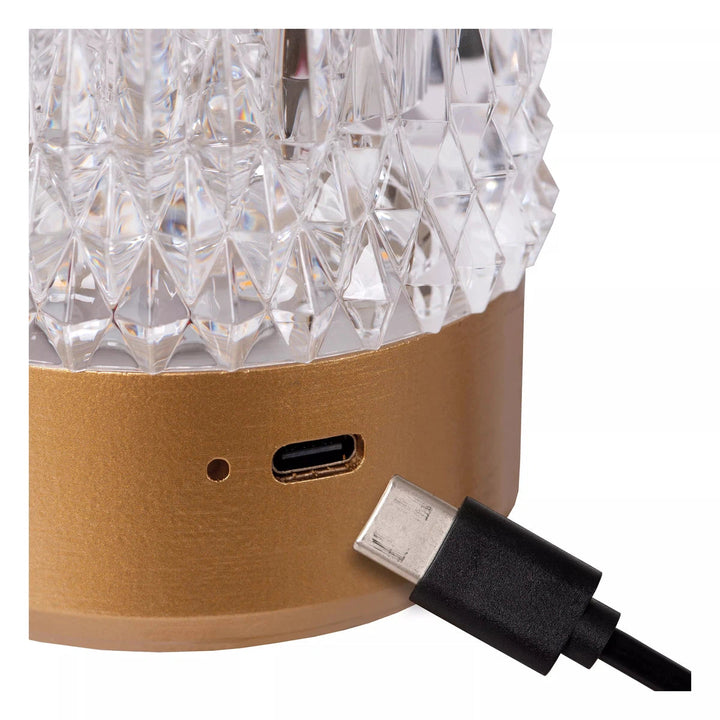 Lily oppladbar bordlampe 3W 2700/3000 Kelvin 3-pakning - Dimbar-Bordlamper-Lucide-Gullfarget-LC46520/03/02-Lightup.no