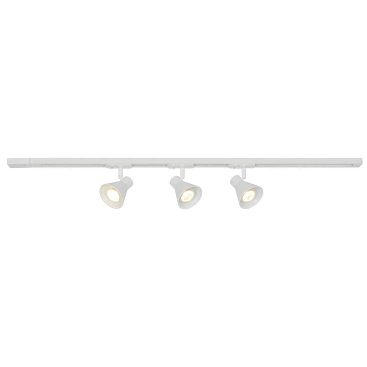 Link Eik 1 meter skinne med 3 spotter-Link spotskinne-Nordlux-Hvit-2510399901-Lightup.no