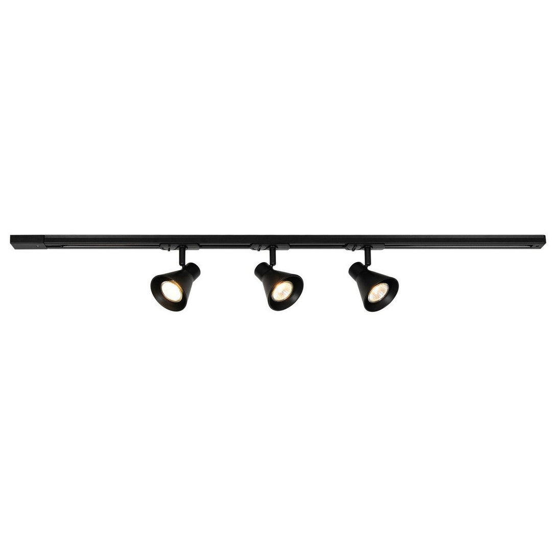 Link Eik 1 meter skinne med 3 spotter-Link spotskinne-Nordlux-Svart-2510399903-Lightup.no