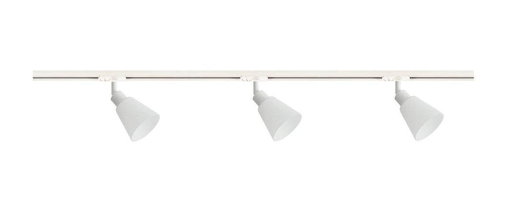 Link Koniekel 1 meter spottskinne med 3 spotter-Link spotskinne-Nordlux-Svart-79079903+2110629903-Lightup.no