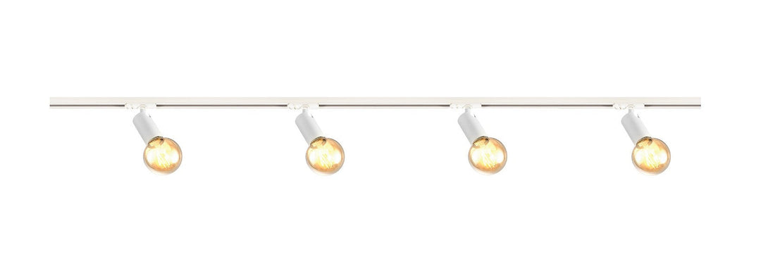 Link Open 1,8 meter spottskinne med 4 spotter-Link spotskinne-Nordlux-Hvit-2110589901+2110619901-Lightup.no